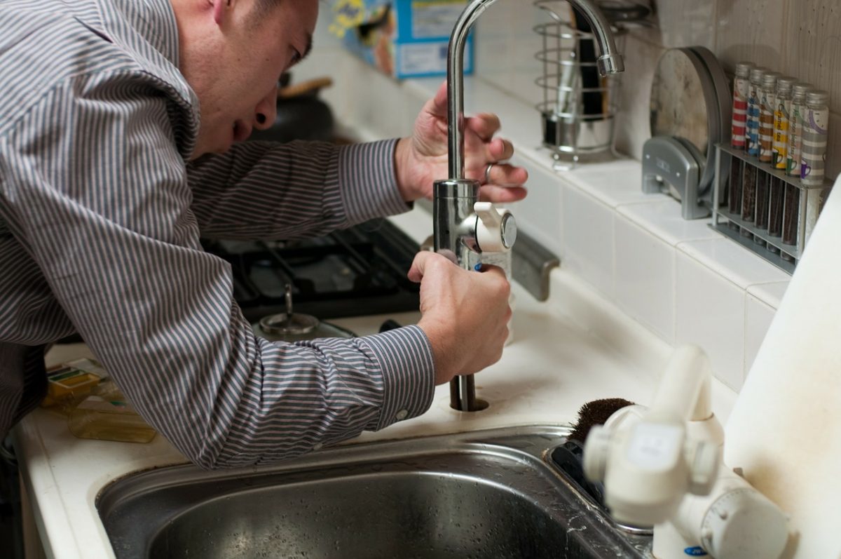 plumber at work
