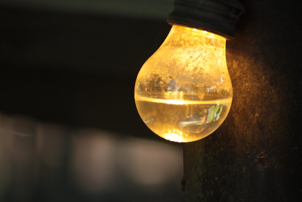 bulb with water
