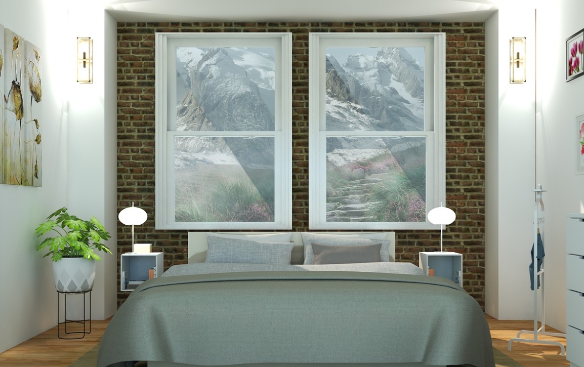 bedroom and mattress